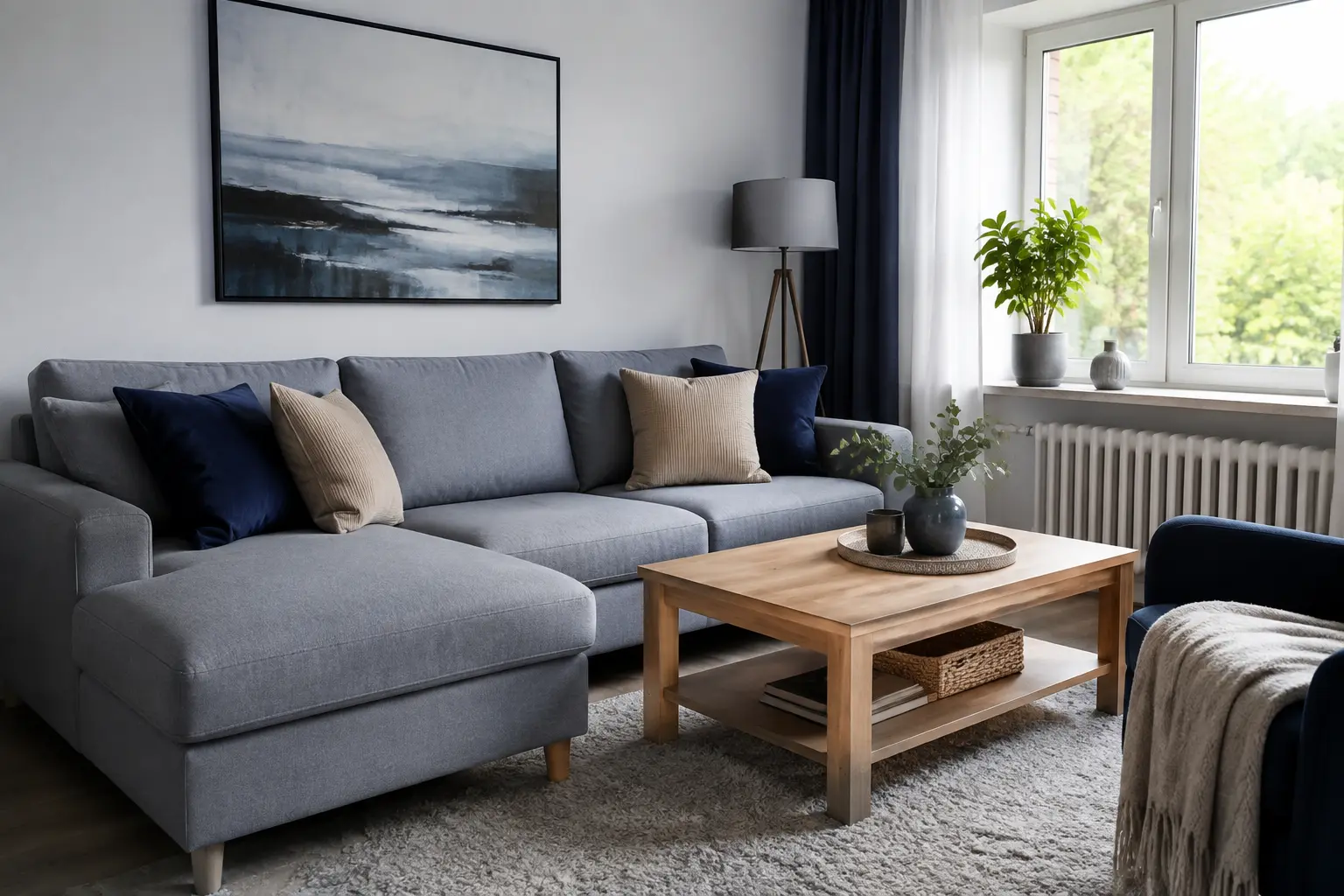 Wohnliches, gepflegtes Wohnzimmer